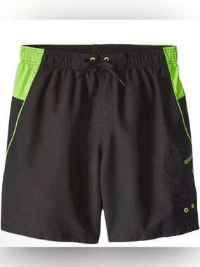 Men's Speedo gray/green board shorts size L *like new*